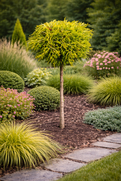 Кипарисовик тупий Гітте|Chamaecyparis obtusa ’Gitte’|Кипарисовик тупой Гитте